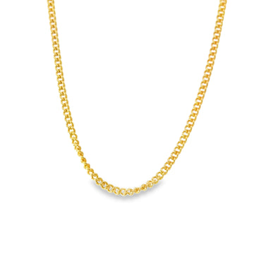 Yellow Gold Curb Chain Necklace