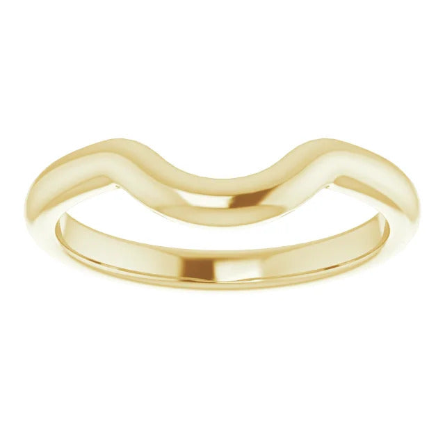 14K Yellow Gold Contour Band Ring