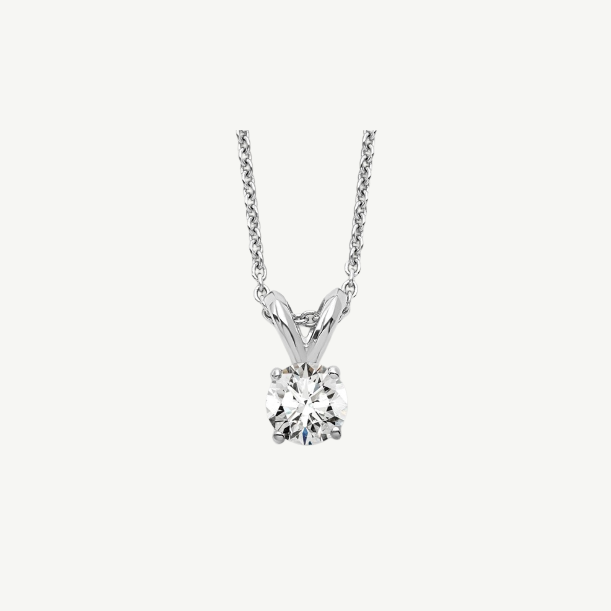 Diamond Solitaire Necklace