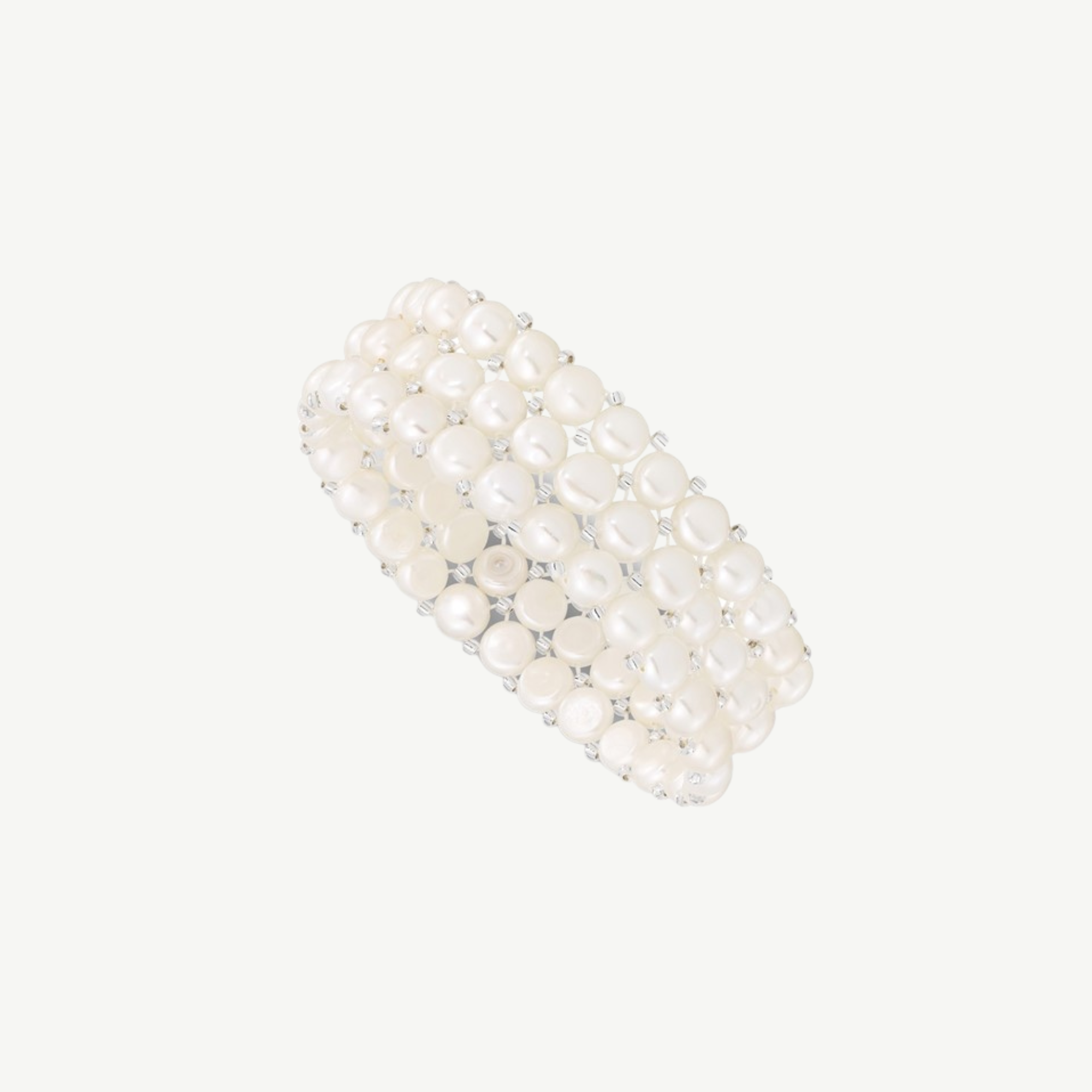 Freshwater Cultured Pearl  3-row Stretch Bracelet