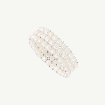 Freshwater Cultured Pearl  3-row Stretch Bracelet