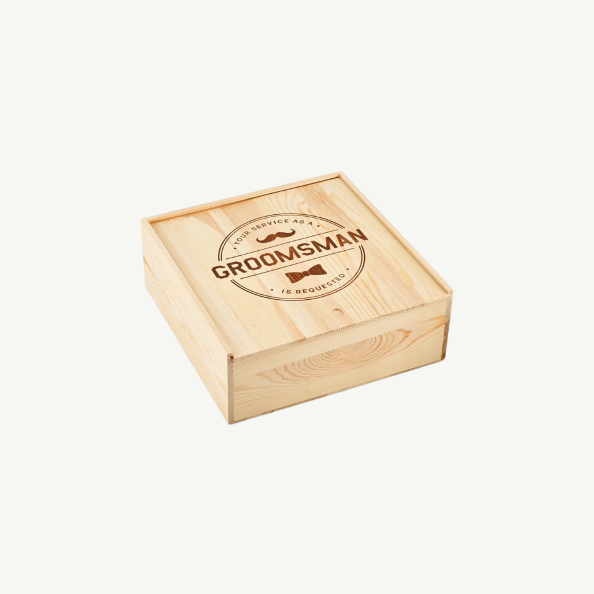 Groomsmen Wooden Proposal Box