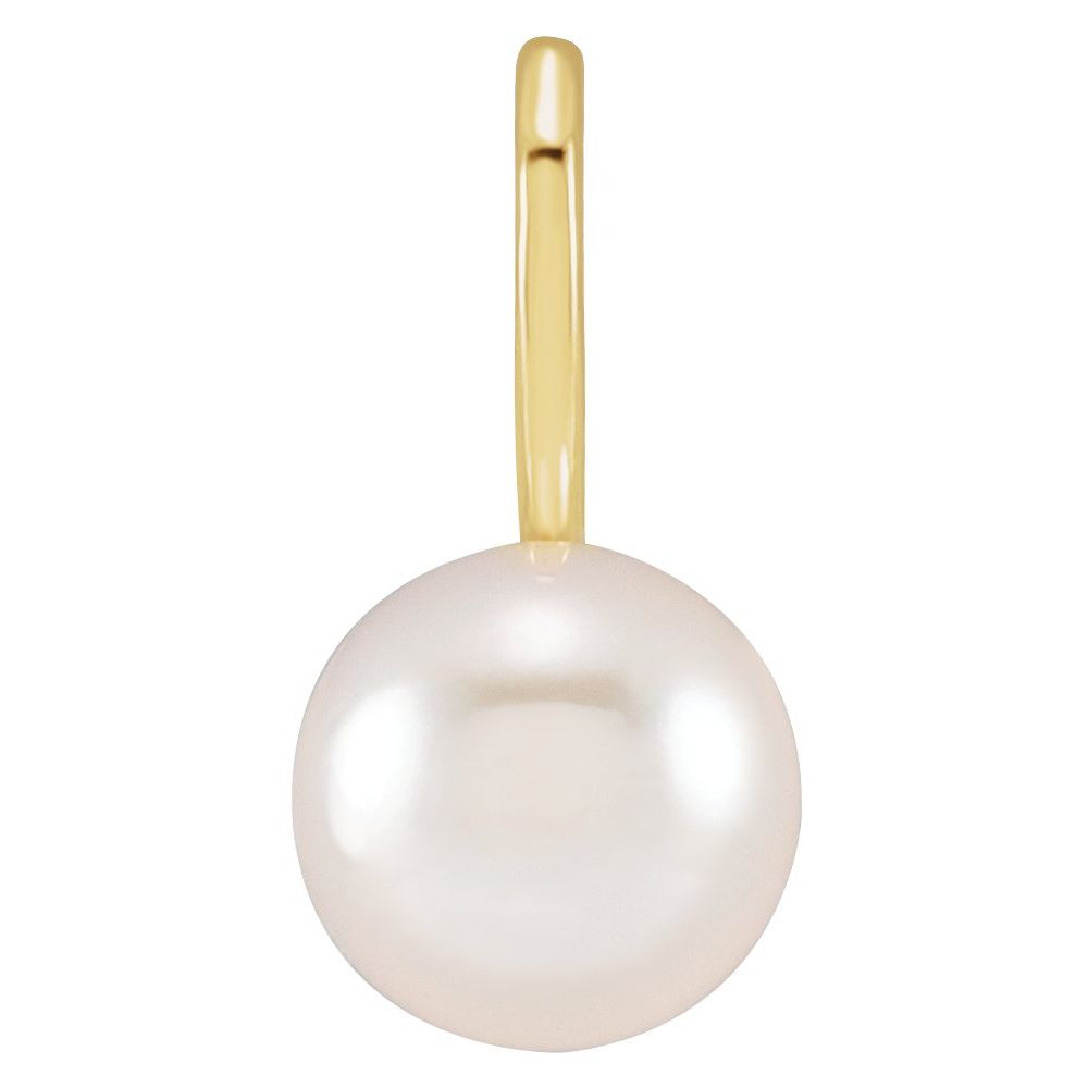 Cultured White Pearl Charm/Pendant