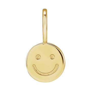 14K Yellow Smiley Face Charm/Pendant