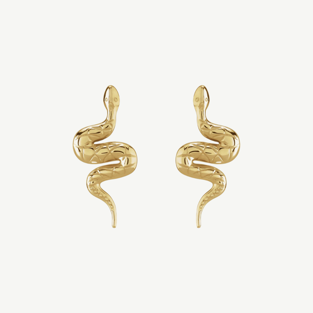 Snake Friction Back Earring