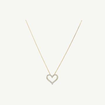 Open Heart Diamond Necklace