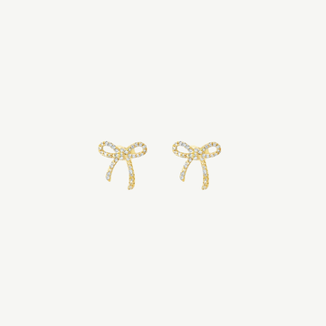 Bow Diamond Stud Earring