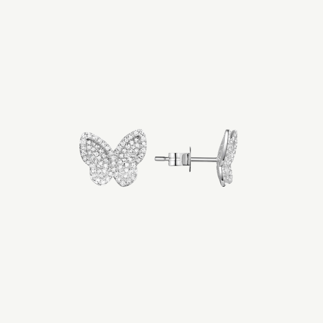 Butterfly Diamond Studs