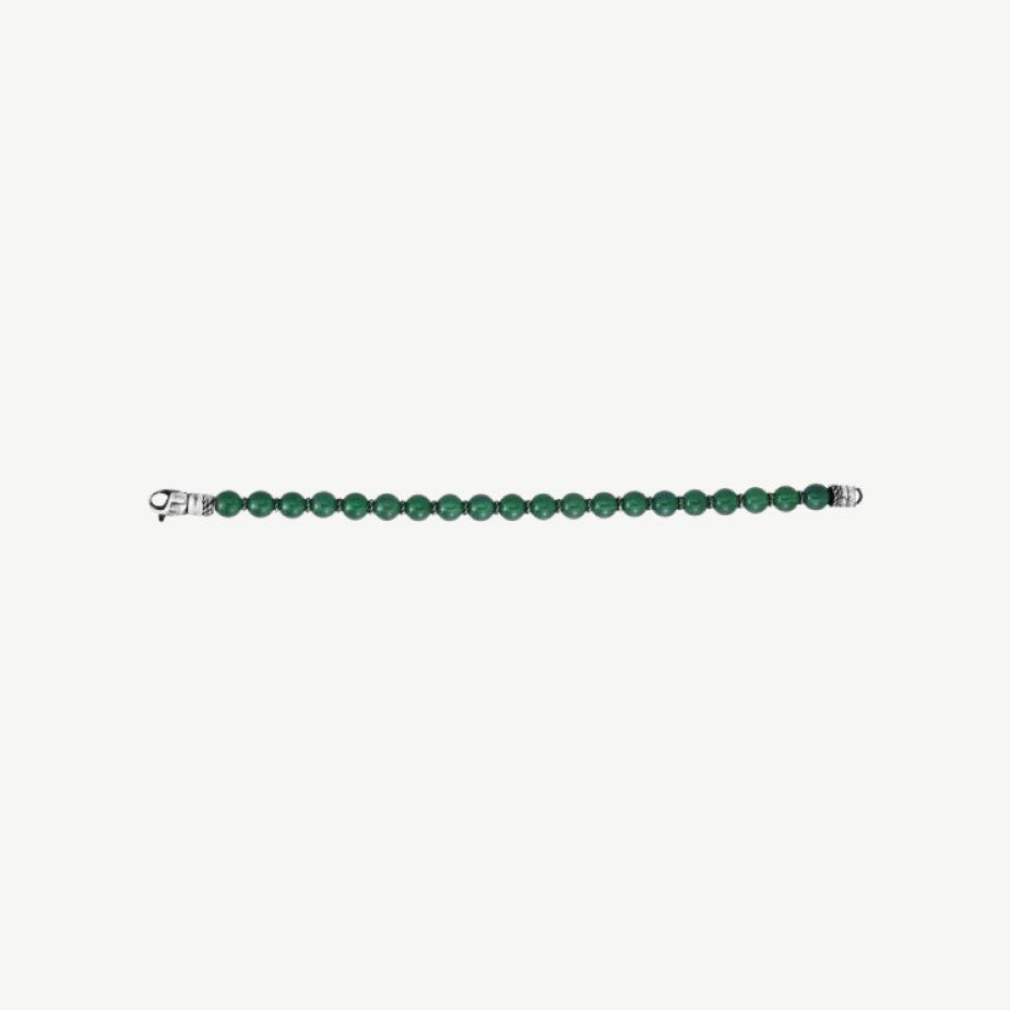 Green Agate Bead Bracelet