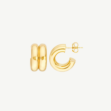 Double Open Hoop Earrings