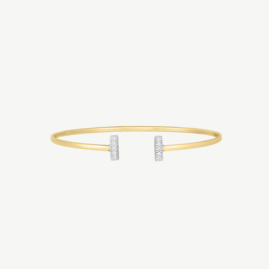 Diamond Bar Bangle Bracelet