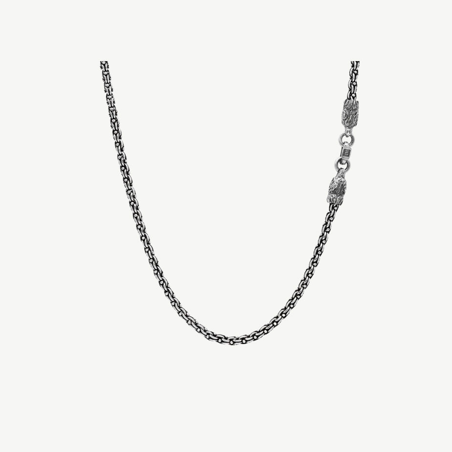 John Varvatos Sterling Silver Woven Textured Necklace
