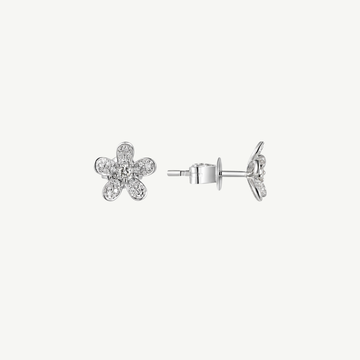 Diamond Flower Studs