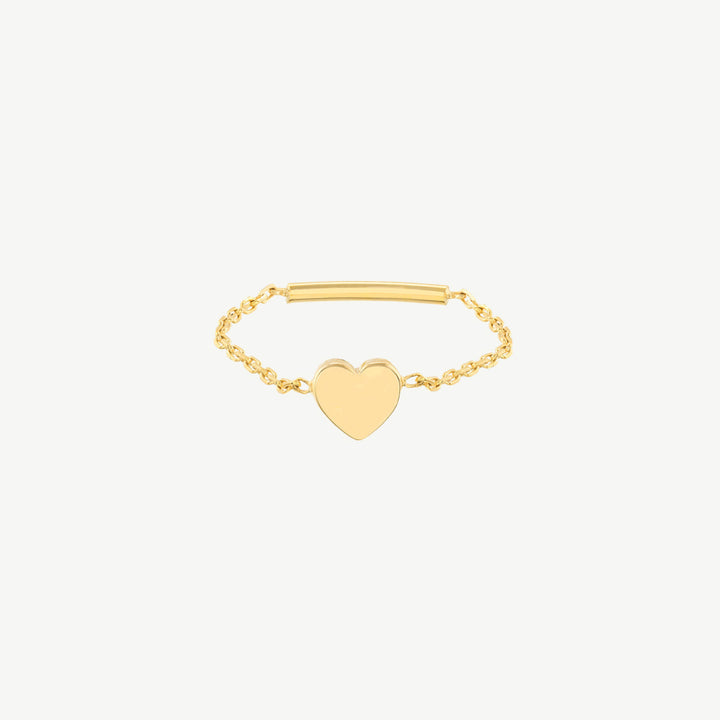 Mini Heart Ring on Chain
