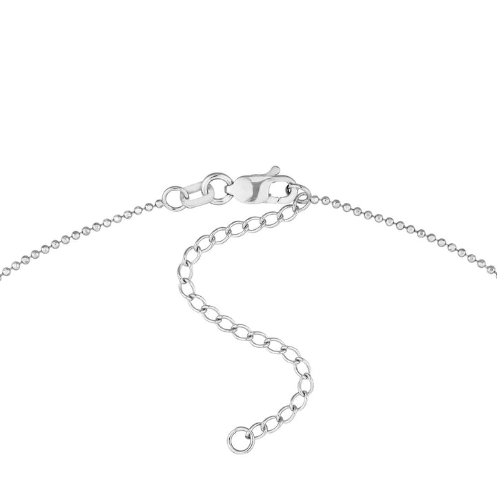 Diamond Drops Necklace on D/C Bead Chain