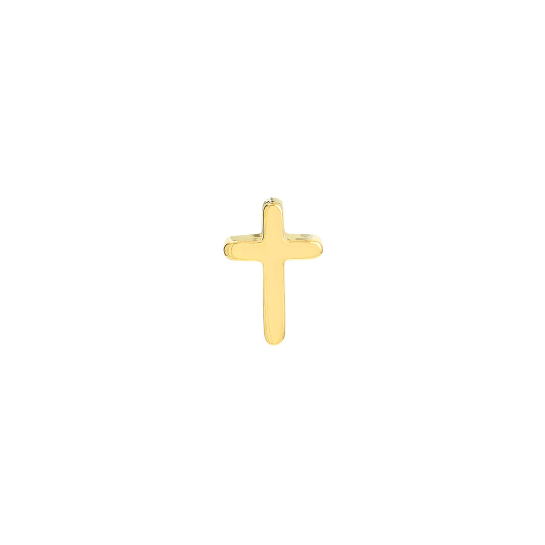 Cross Profile Stud Earrings