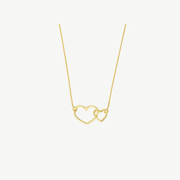 Interlocked Open Hearts Necklace