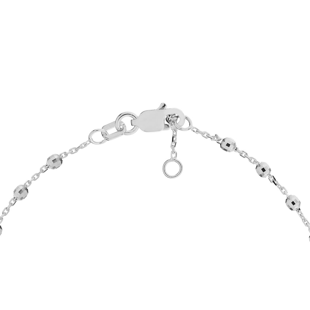 Adjustable Diamond Cut Beaded Bracelet