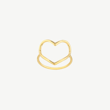 Organic Open Heart Ring