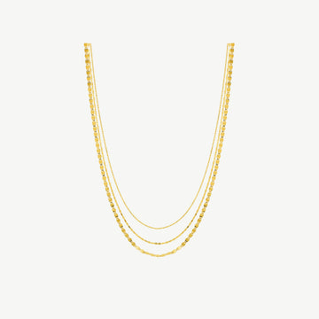 Valentino-Bead Triple Strand Adj Neck