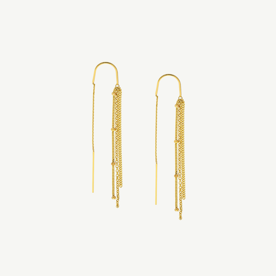 Threader Earrings Multi Chain