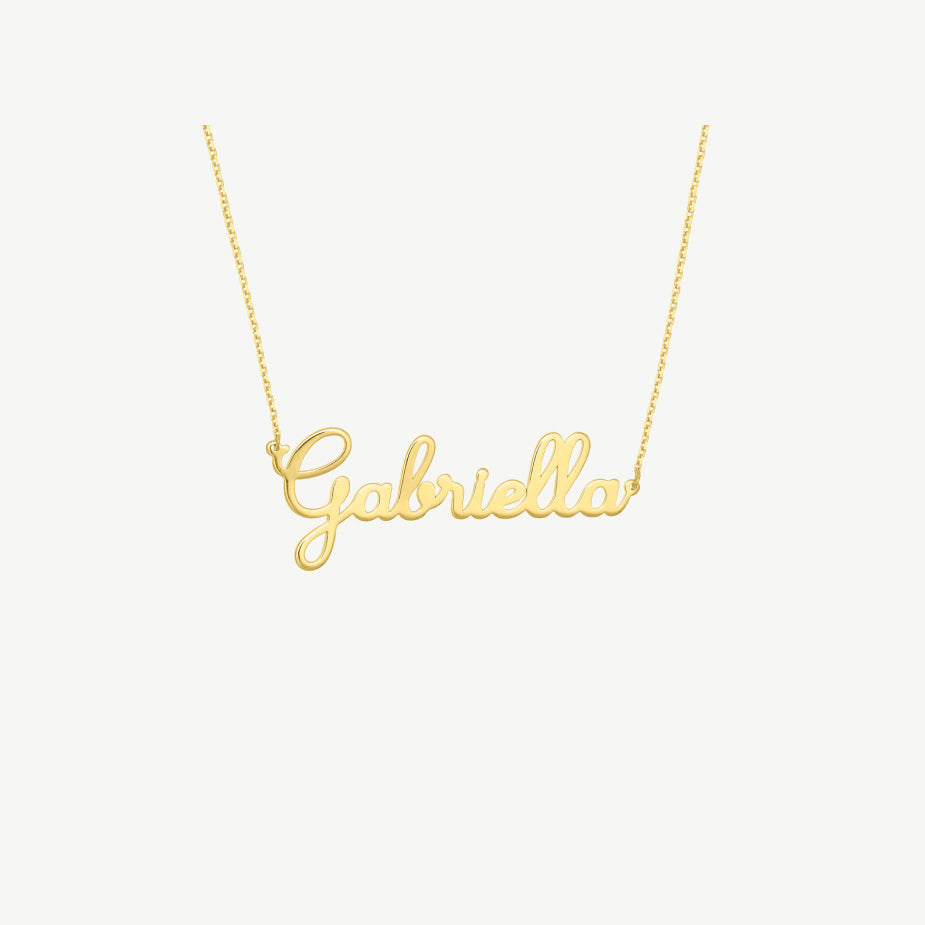 Cursive Nameplate Necklace