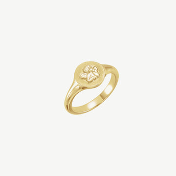 Cherub Angel Pinky Ring