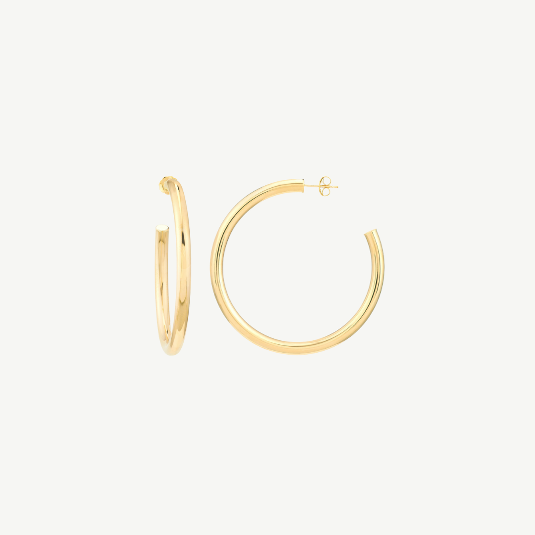 Tube Hoop Earrings