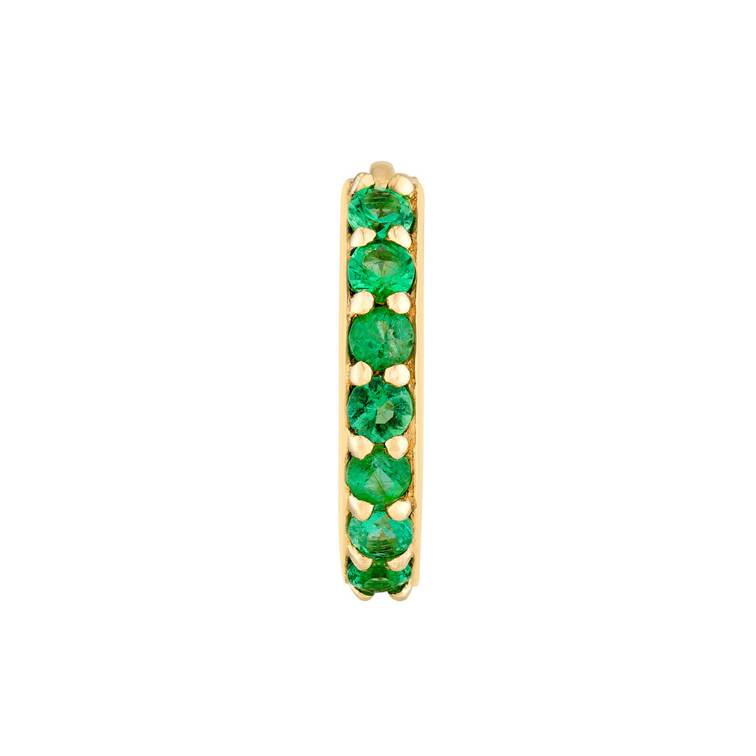Emerald Row Hoop Earrings