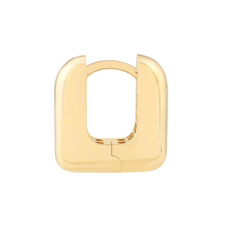 Rounded Square Huggie Earrings