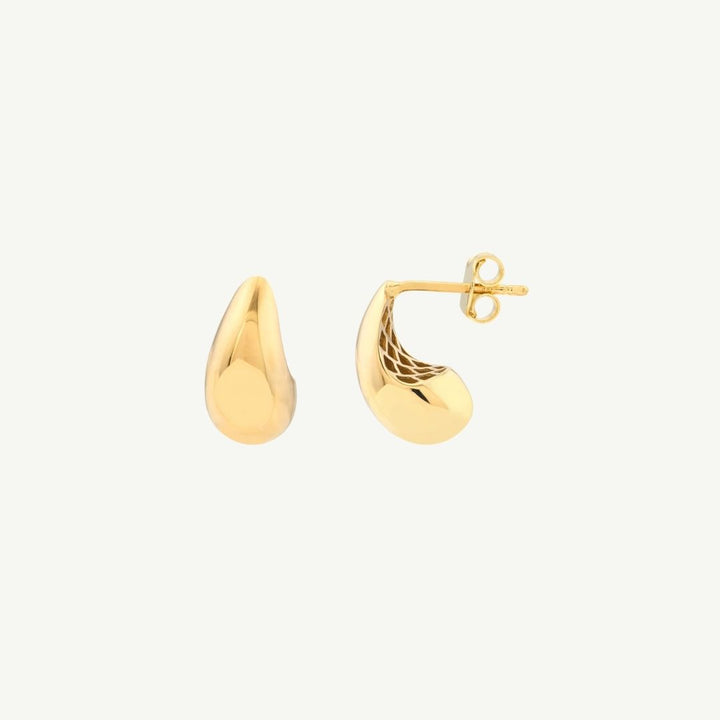 Small Teardrop Dome Earrings