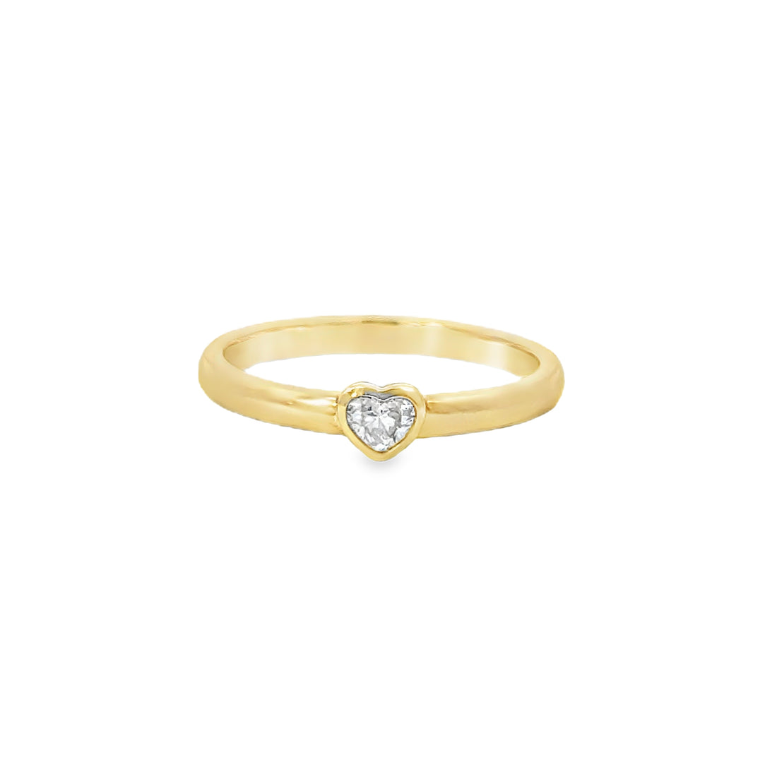 Bezel Heart Ring