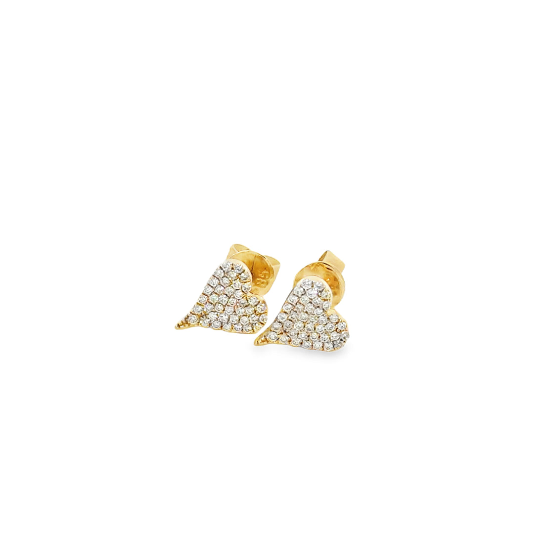 Diamond Heart Studs