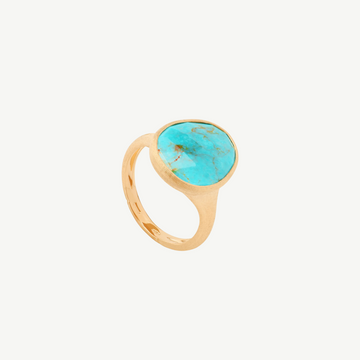 Yellow Gold Ring with Turquoise