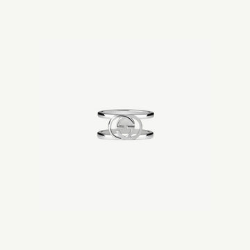 Gucci Silver 9mm Interlocking G Ring