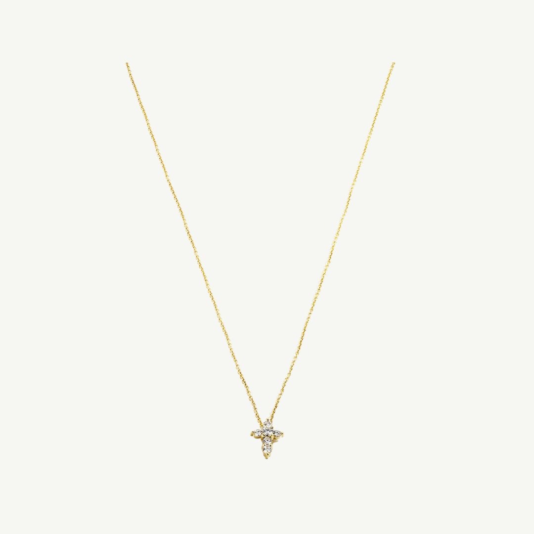 Tiny Treasures Diamond Baby Cross Necklace