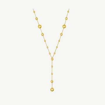 Graduated Bead Lariat Necklace