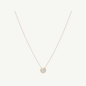 Diamond Pavé Disk Pendant