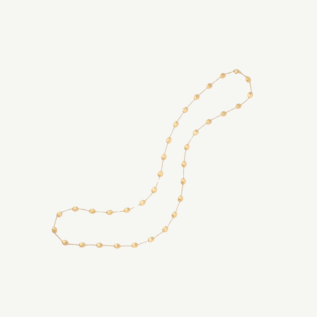 Siviglia Gold Large Bean Long Necklace