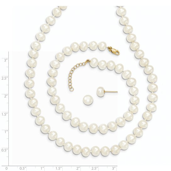 White Round Freshwater Cultured Pearl