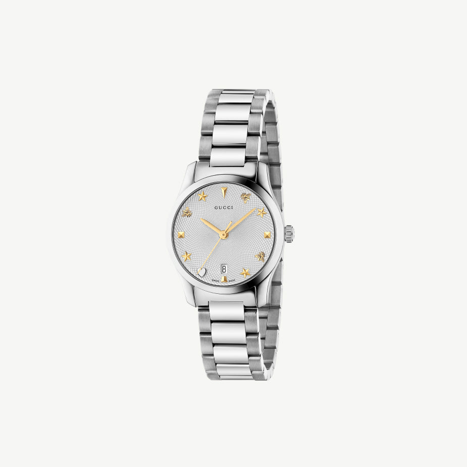 Gucci G-Timeless Stainless Steel Iconic 27mm Women's Watch