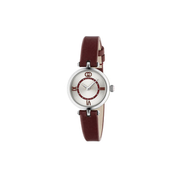 Model 2000 watch, 24mm in Red leather