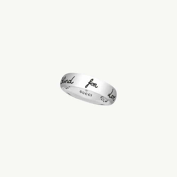 Gucci Sterling Silver Blind For Love Ring - Kravit Jewelers