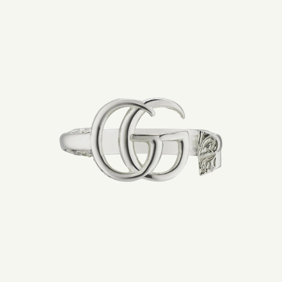 Sterling silver polished fashion ring.