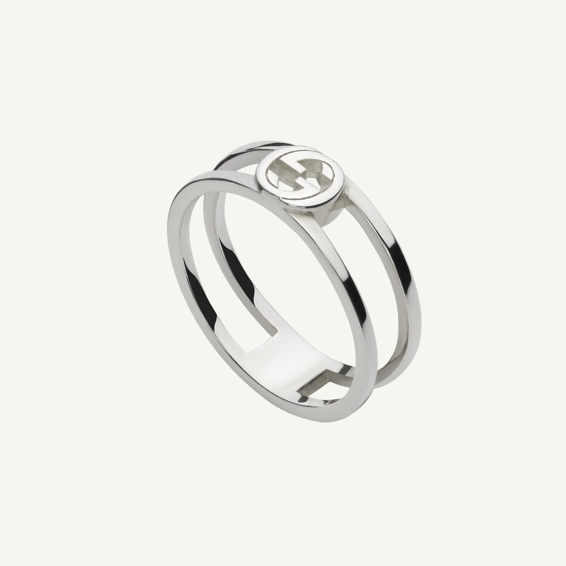 Sterling Silver Interlocking G Band Ring