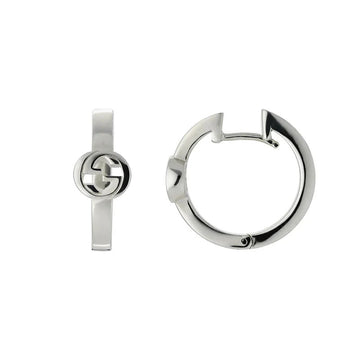 Gucci Sterling Silver Interlocking G Hoop Earrings