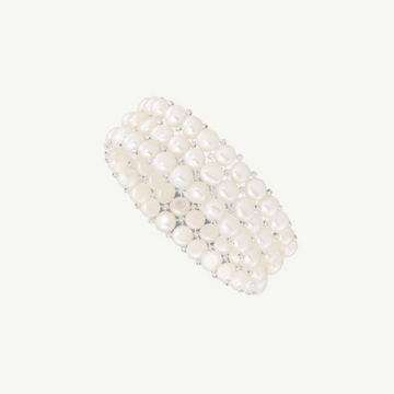 Freshwater Cultured Pearl  3-row Stretch Bracelet