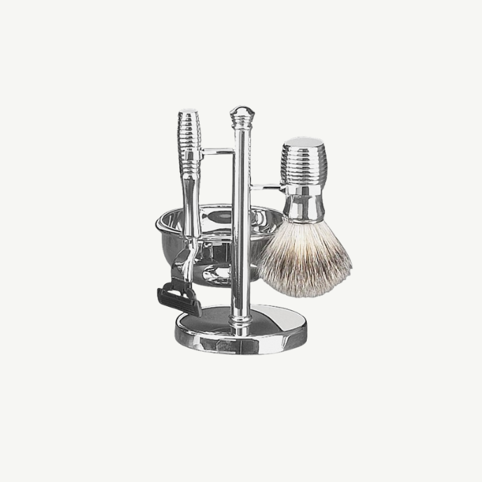 3 Razor Shaving Set with Stand