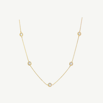 Diamond Bezel Necklace