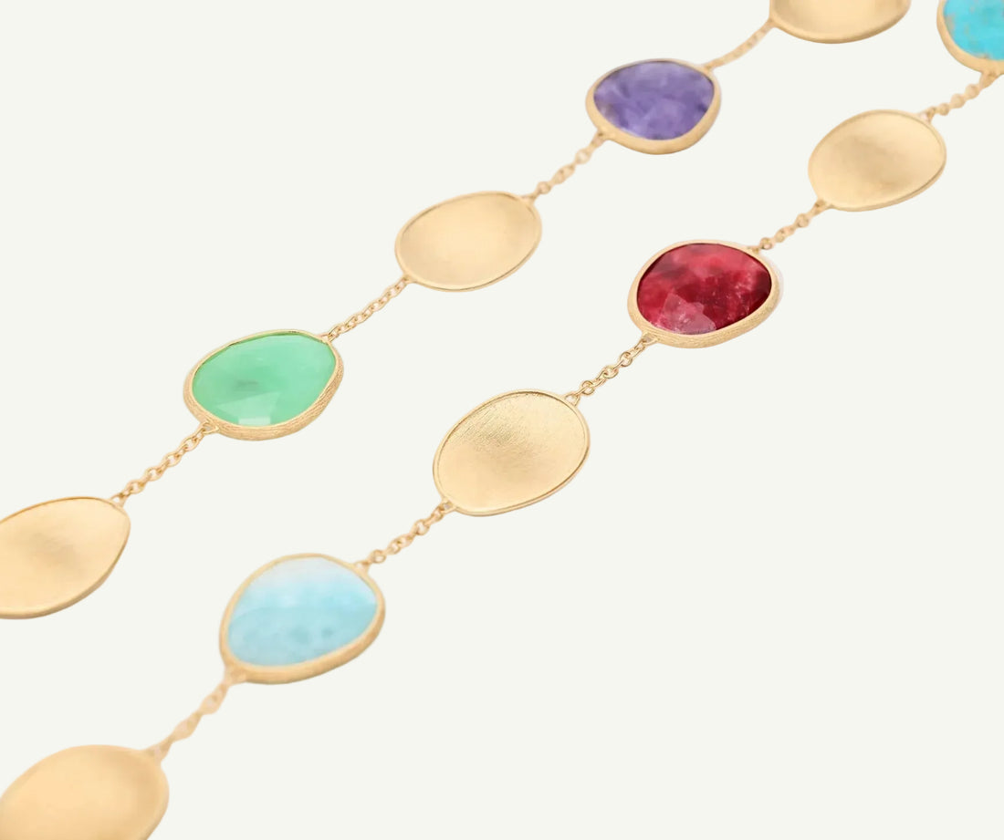 Marco Bicego Collar Necklace with Mixed Gemstones